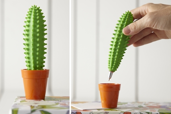 bolígrafo con publicidad en forma de cactus