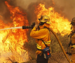 Equipos de protección de los bomberos forestales