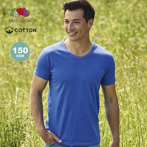 camiseta 100% algodón manga corta iconic fruit of the loom