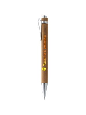 bolígrafo de bambú celuk burgundy/blanco vista1
