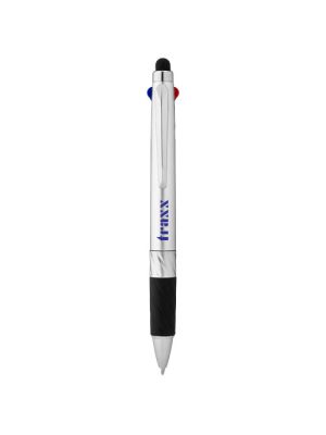 bolígrafo stylus multicolor burnie burgundy/blanco vista1