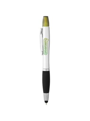 bolígrafo stylus y marcador fluorescente nash burgundy/blanco vista1