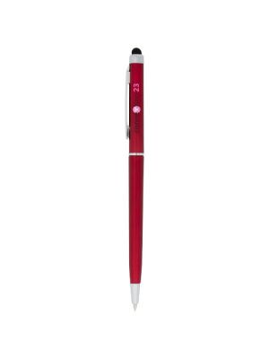 bolígrafo de abs con stylus valeria burgundy/blanco vista1