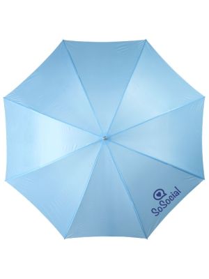 paraguas para golf con puño de madera de 30 karl burgundy/blanco vista1