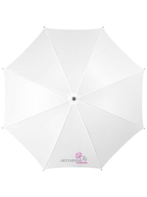 paraguas con puño y caña de madera de 23 jova burgundy/blanco vista1