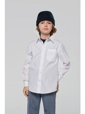 camisa popelina manga larga niños manga larga  vista1