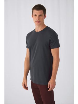 camiseta orgánica inspire plus hombre manga corta burgundy/blanco vista1