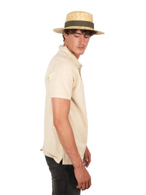 sombrero de paja burgundy/blanco vista5