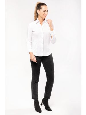 camisa stretch manga larga mujer manga larga  vista1