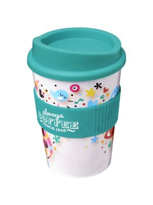 brite-americano® vaso de 300 ml con agarradera medio burgundy/blanco vista1