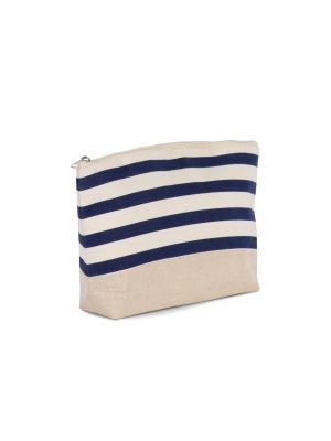 estuche para accesorios - estampado marinero burgundy/blanco vista1