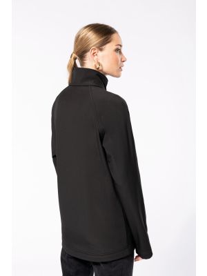 chaqueta softshell ecorresponsable - 3 capas - unisex manga larga burgundy/blanco vista19