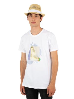 sombrero de paja estilo panamá burgundy/blanco vista4