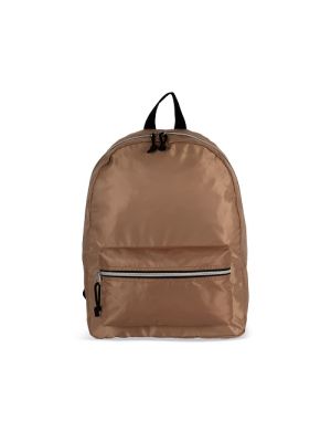 mochila de moda con cierre rápido plateado a contraste  vista1