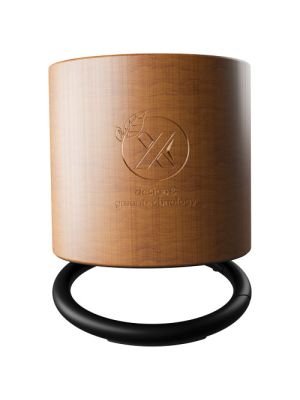 altavoz de madera con anilla 3w scx.design s27 burgundy/blanco vista1
