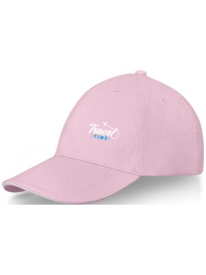 gorra con ribete de 6 paneles darton burgundy/blanco vista1