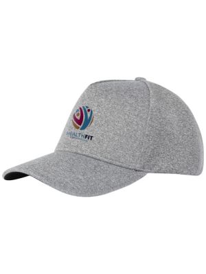 gorra elástica de cinco paneles manu burgundy/blanco vista1