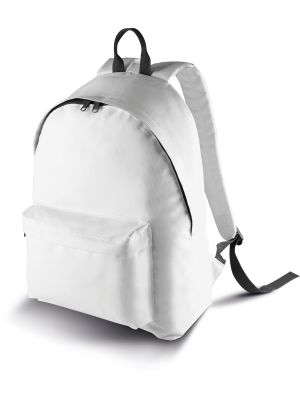 mochila clásica - versión júnior burgundy/blanco vista2