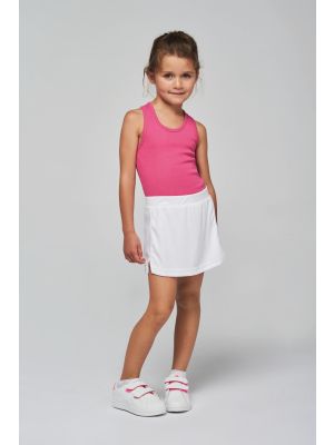 falda de tenis niña burgundy/blanco vista1