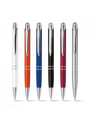Bolígrafos personalizados marieta de metal con impresión vista 3