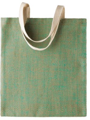bolsa de yute 100% natural teñida burgundy/blanco vista2