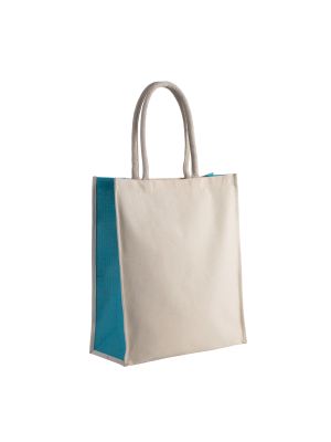 bolsa de algodón / yute de 23 l burgundy/blanco vista2