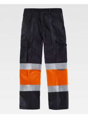Pantalones reflectantes workteam combinado alta visibilidad , y dos bolsillos de poliÃ©ster vista 1