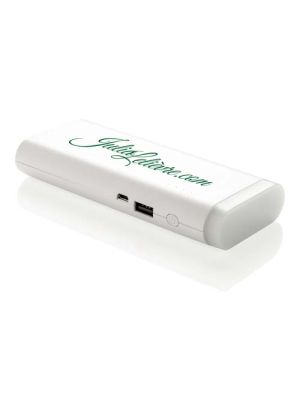 linterna powerbank 10.000mah burgundy/blanco vista1