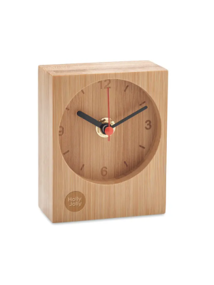 CLAMBU Reloj de sobremesa de bambú