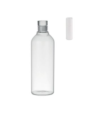 large lou botella de borosilicato 1l burgundy/blanco vista1