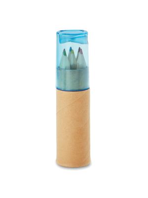 petit lambut 6 lápices de color en tubo burgundy/blanco vista1