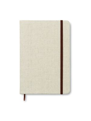 canvas cuaderno a5 con tapa de canvas burgundy/blanco vista1