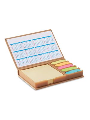memocalendar set de notas y calendario burgundy/blanco vista2