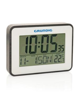 estación meteorológica grundig con alarma y calendario burgundy/blanco vista1