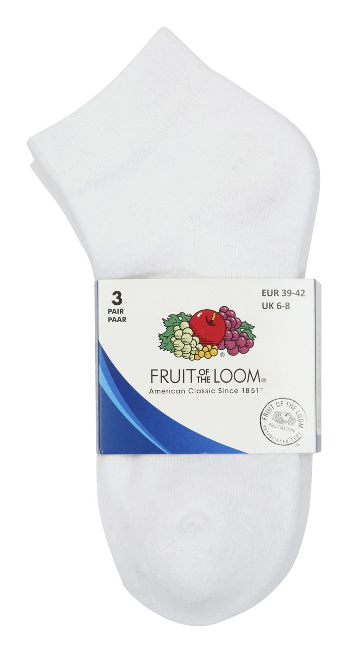 Underwear fruit of the loom calcetines quarter con logo vista 1