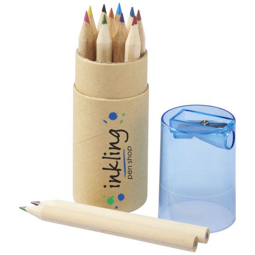 Set de 12 lápices de colores con sacapuntas 