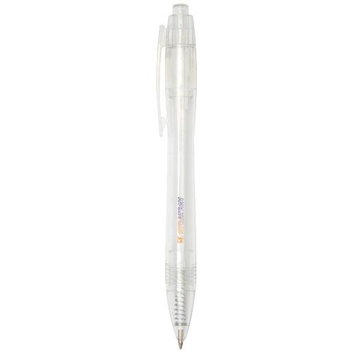 bolígrafo de pet reciclado alberni burgundy/blanco vista1