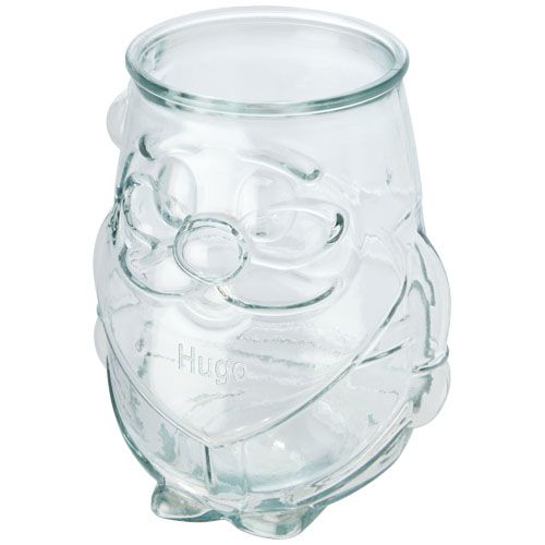 portavelas de vidrio reciclado para velas flotantesnouel burgundy/blanco vista1