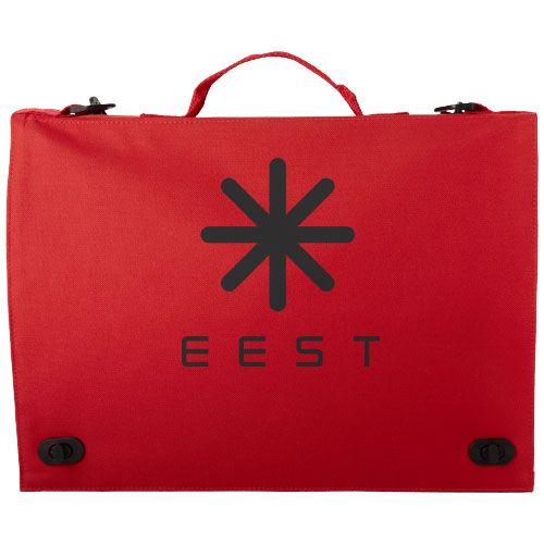 bolsa de congresos 2 cierres santa fe burgundy/blanco vista1