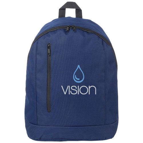 mochila vertical con cremallera 15l boulder burgundy/blanco vista1