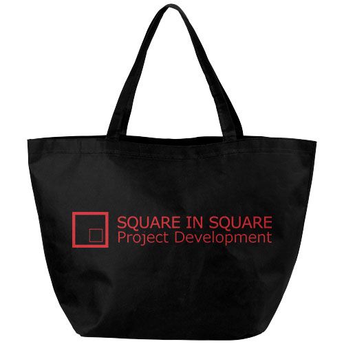 bolsa tote multiusos no tejida maryville burgundy/blanco vista1