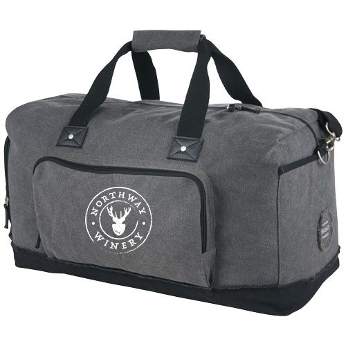 bolsa de viaje de fin de semana 27l hudson burgundy/blanco vista1