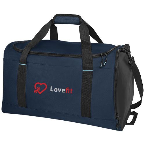 bolsa de viaje de pet reciclado grs 40l baikal burgundy/blanco vista1