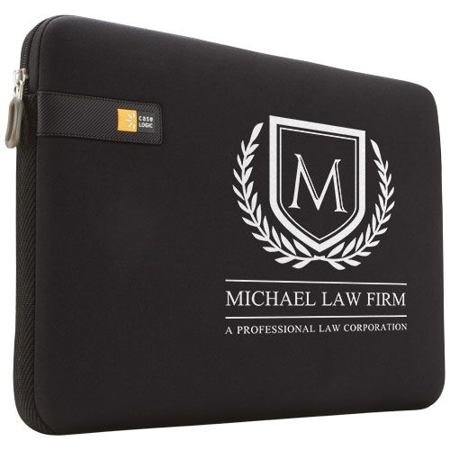 funda para portátil de 11,6 case logic burgundy/blanco vista1