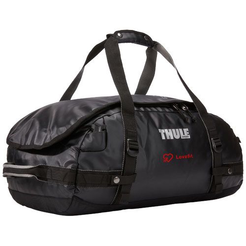 bolsa de lona 70l thule chasm burgundy/blanco vista1