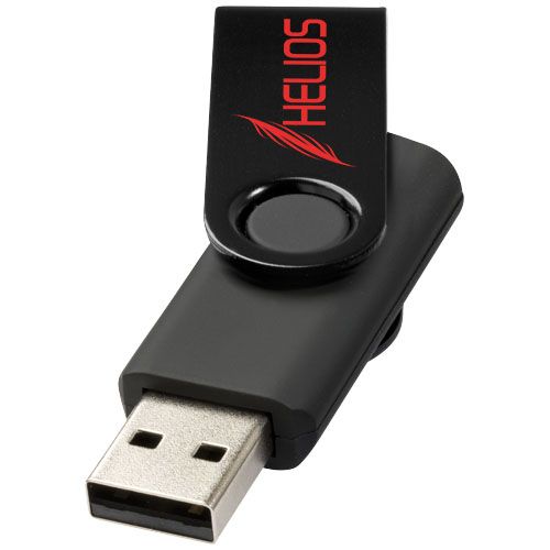 memoria usb metálica de 4 gb rotate burgundy/blanco vista1