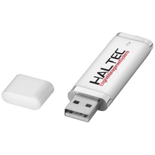 memoria usb 4 gb flat burgundy/blanco vista1