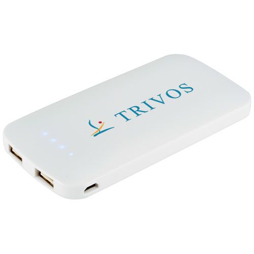 batería externa dual de 4000 mah zippy burgundy/blanco vista1