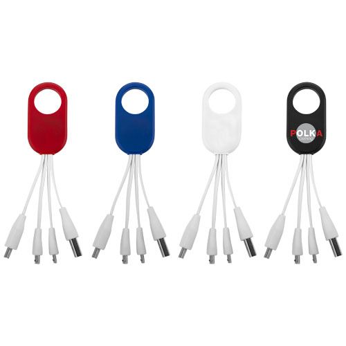 cable de carga 4 en 1 tipo-c troup burgundy/blanco vista1