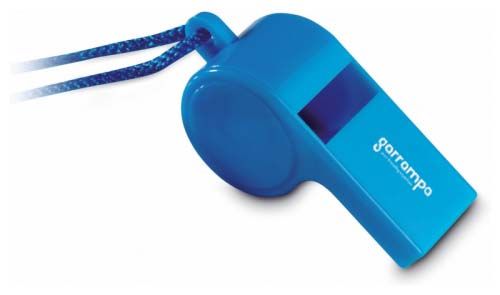 Bocinas y silbatos referee silbato con cordón seguridad de plástico con impresión vista 1